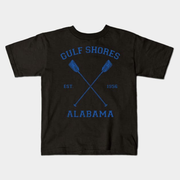 Gulf Shores Alabama Vacation Kids T-Shirt by Vector Deluxe